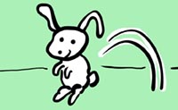 Illustration of rabbit hopping